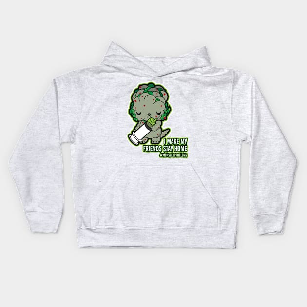 #MonsterProblems - Coronavirus Kids Hoodie by DastardlyDesigns